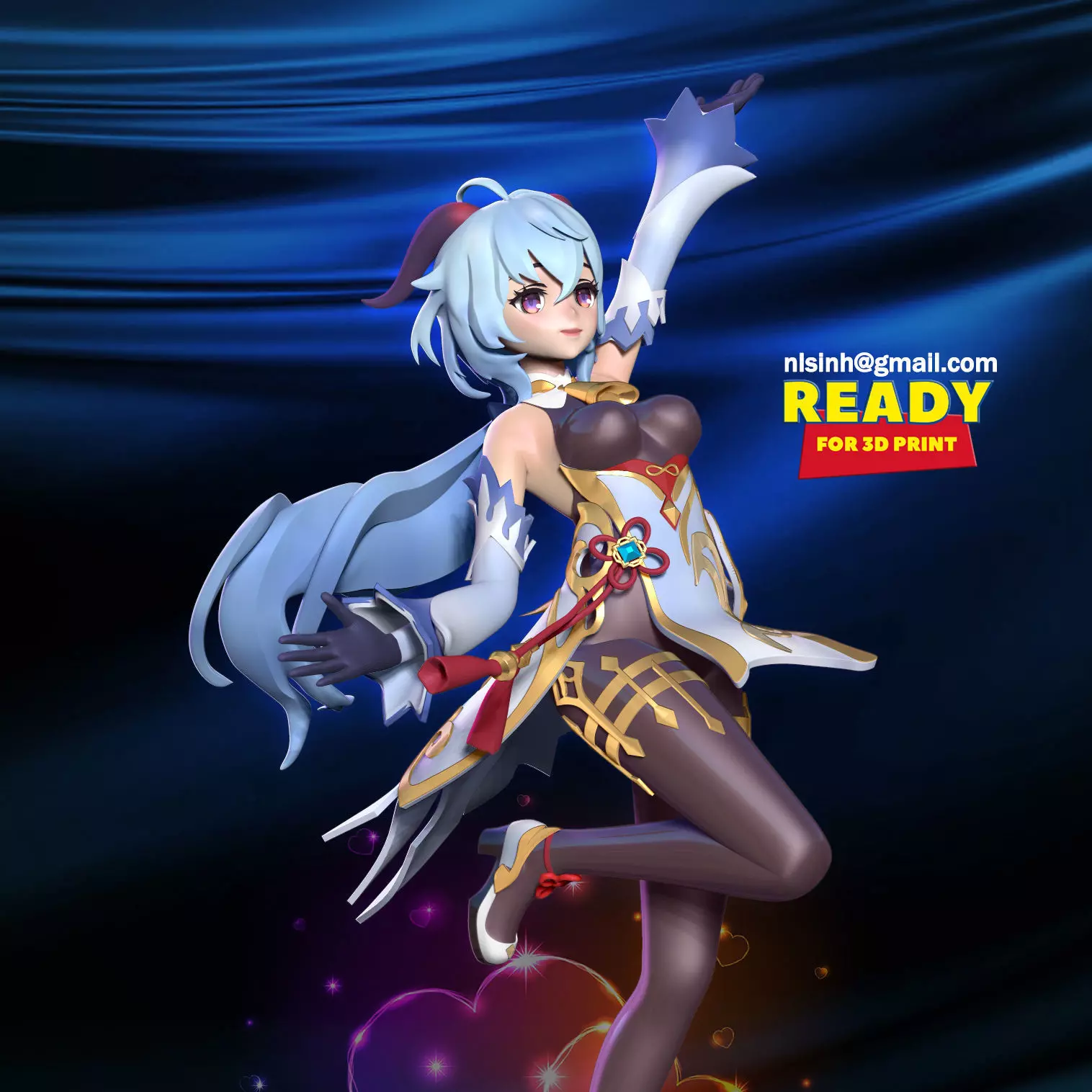 Ganyu - Genshin Impact Fanart 3D print model_0