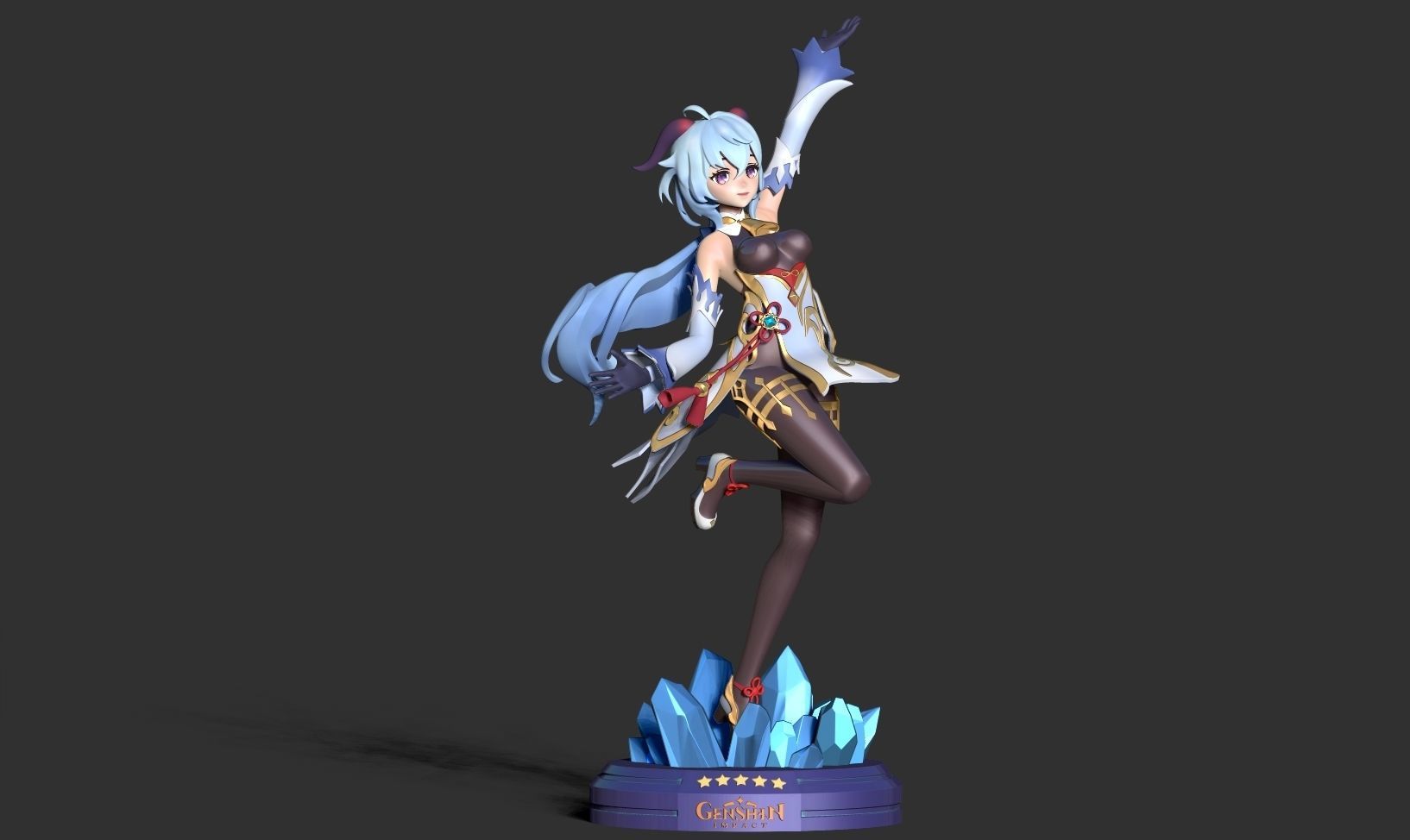 Ganyu - Genshin Impact Fanart 3D print model_15