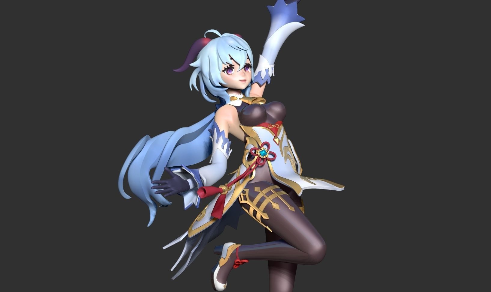 Ganyu - Genshin Impact Fanart 3D print model_4