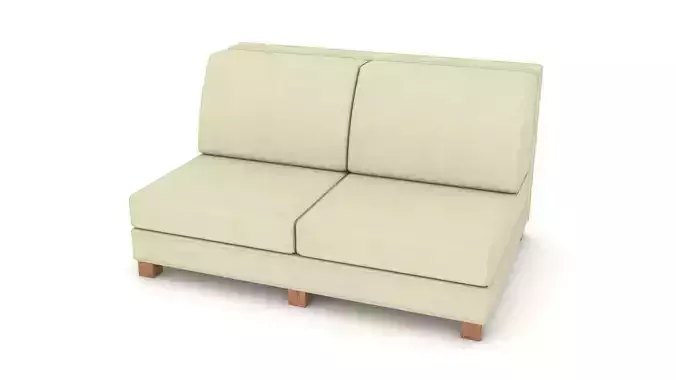 sofa 3D Model two seat