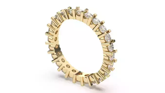 Diamond Full Circle Eternity Ring 3D print model