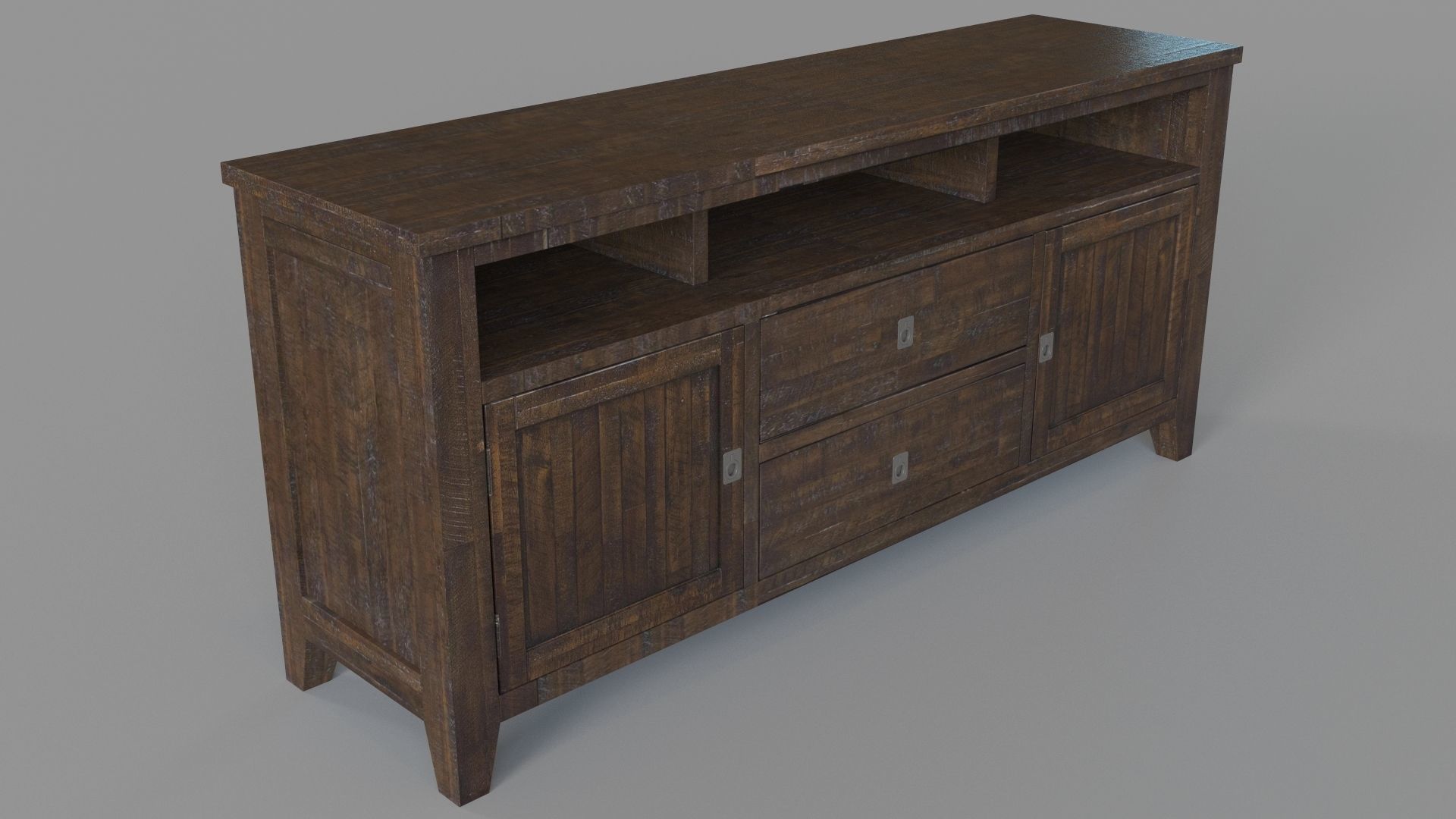 Kona Grove 70 Media Unit By Jofran 3D model_2