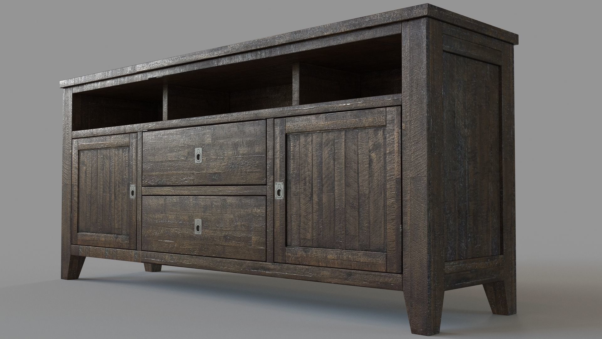 Kona Grove 70 Media Unit By Jofran 3D model_4