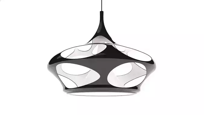 Chandelier-luster 3d model pendant lamp