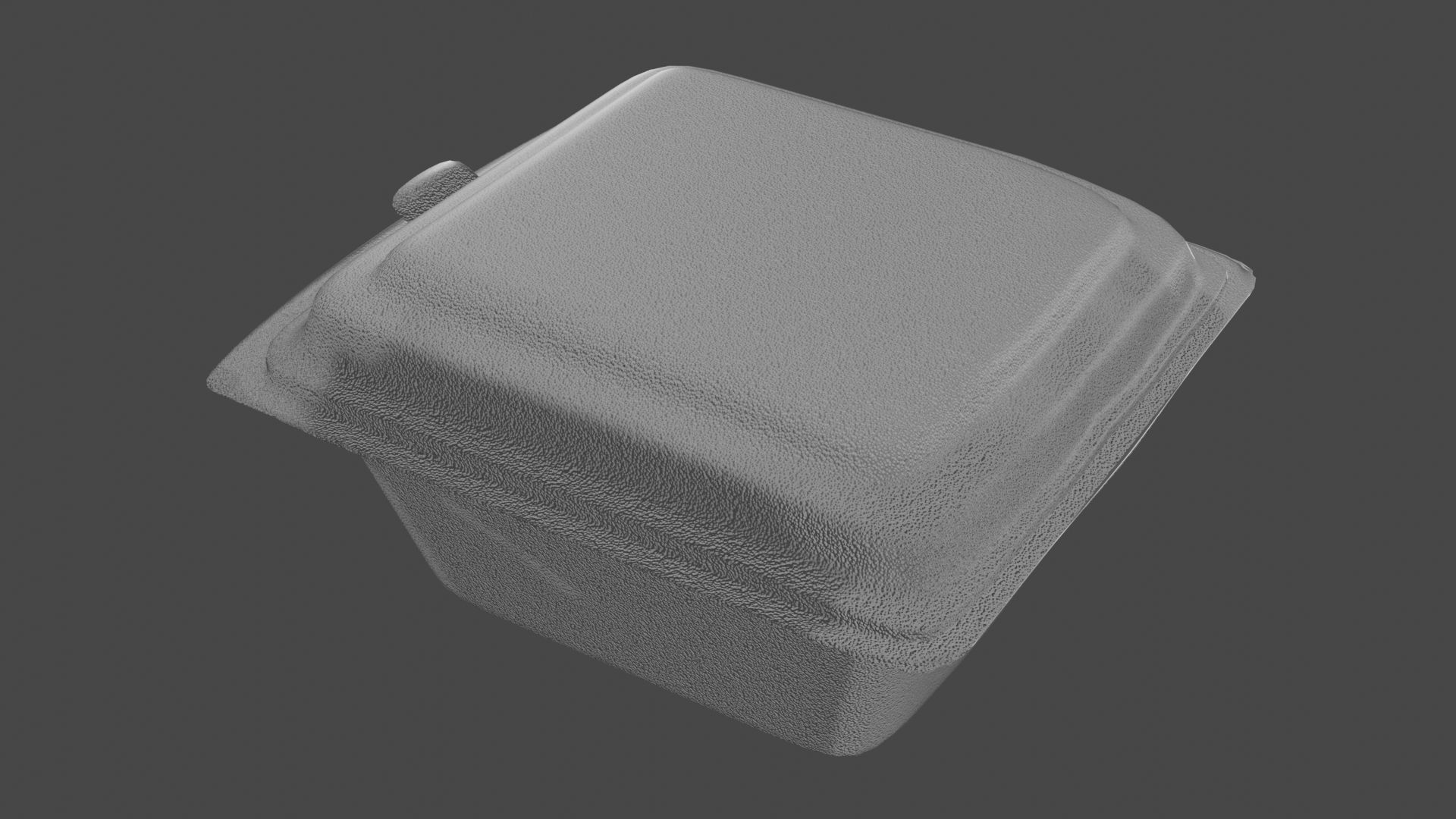 Foam food container with armature 3D model_8