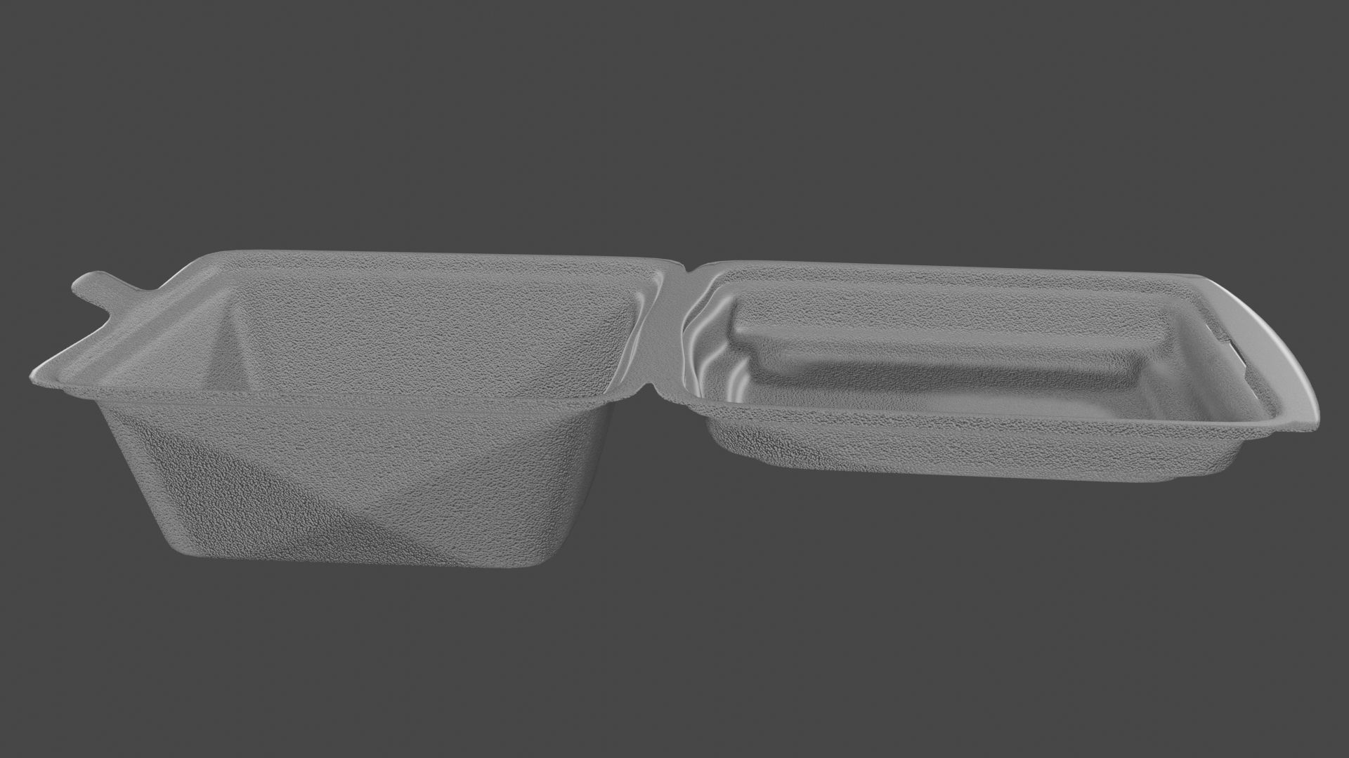 Foam food container with armature 3D model_3