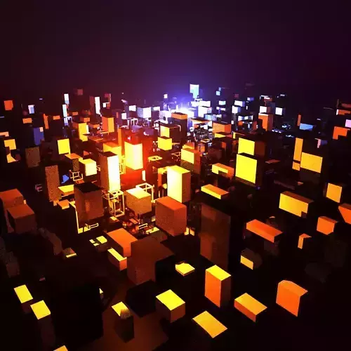 cubic world Free 3D model