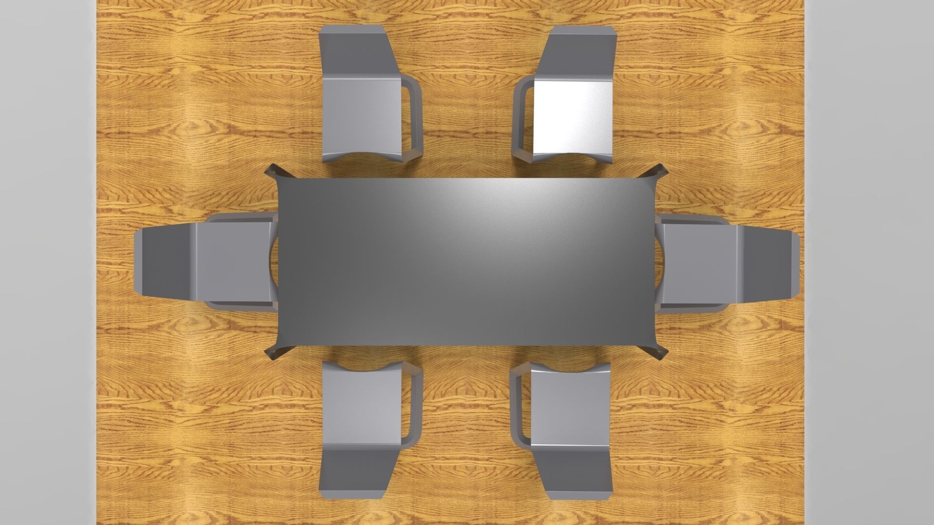 Continuity Desk and Chair 3d model 3D model_4