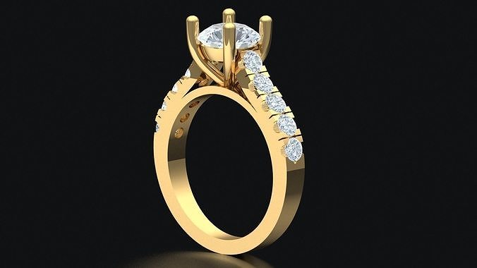 MEN DIAMOND RING  3D model
