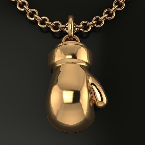 Boxing Glove Pendant Charm 3D print model