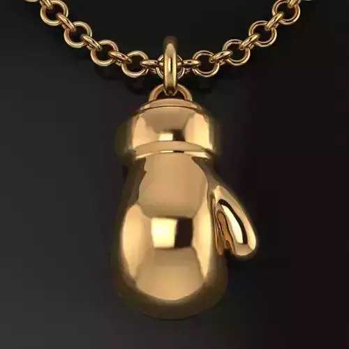 Boxing Glove Pendant Charm 3D print model