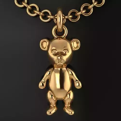 Teddy Bear Pendant Charm