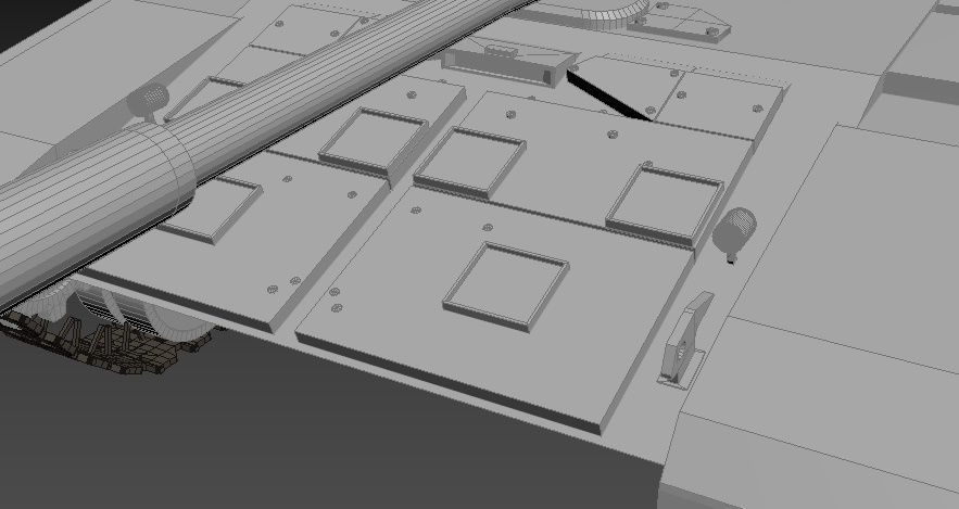 T-72 tank Low-poly 3D model_9