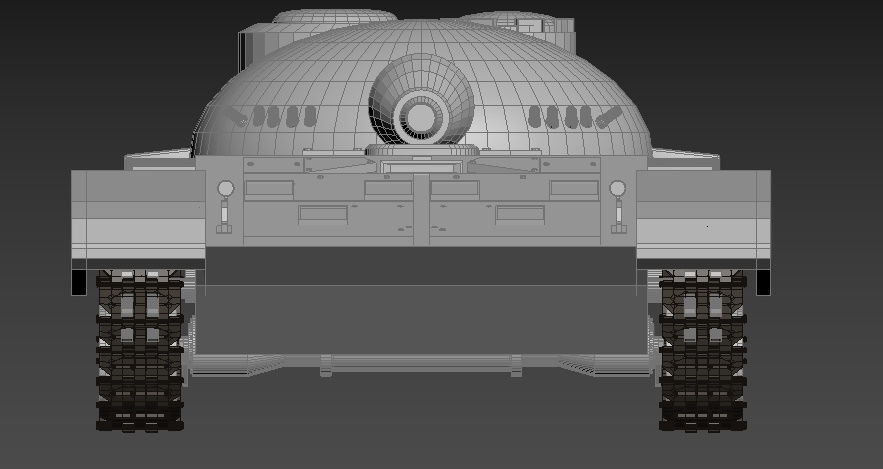T-72 tank Low-poly 3D model_11