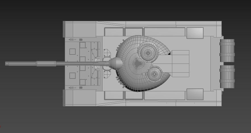 T-72 tank Low-poly 3D model_12