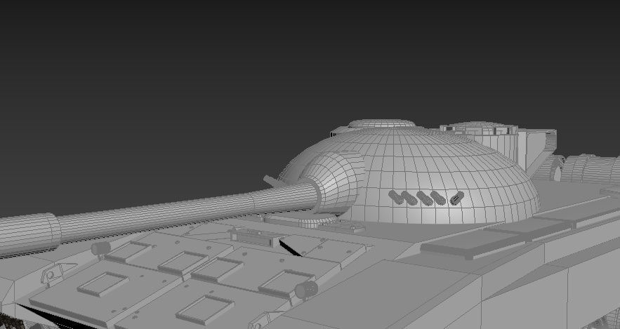 T-72 tank Low-poly 3D model_4