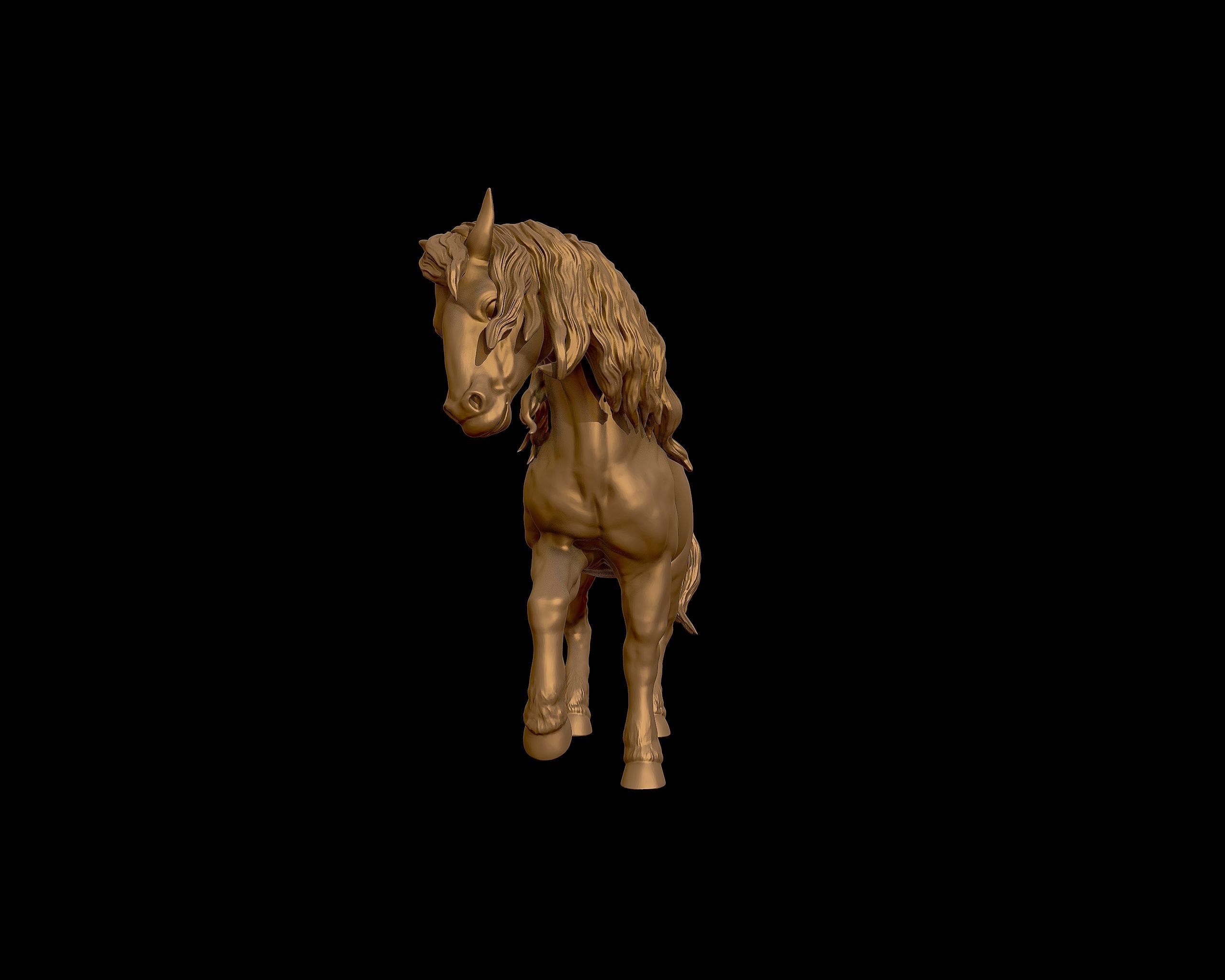 Draft horse  model 3D print model_22