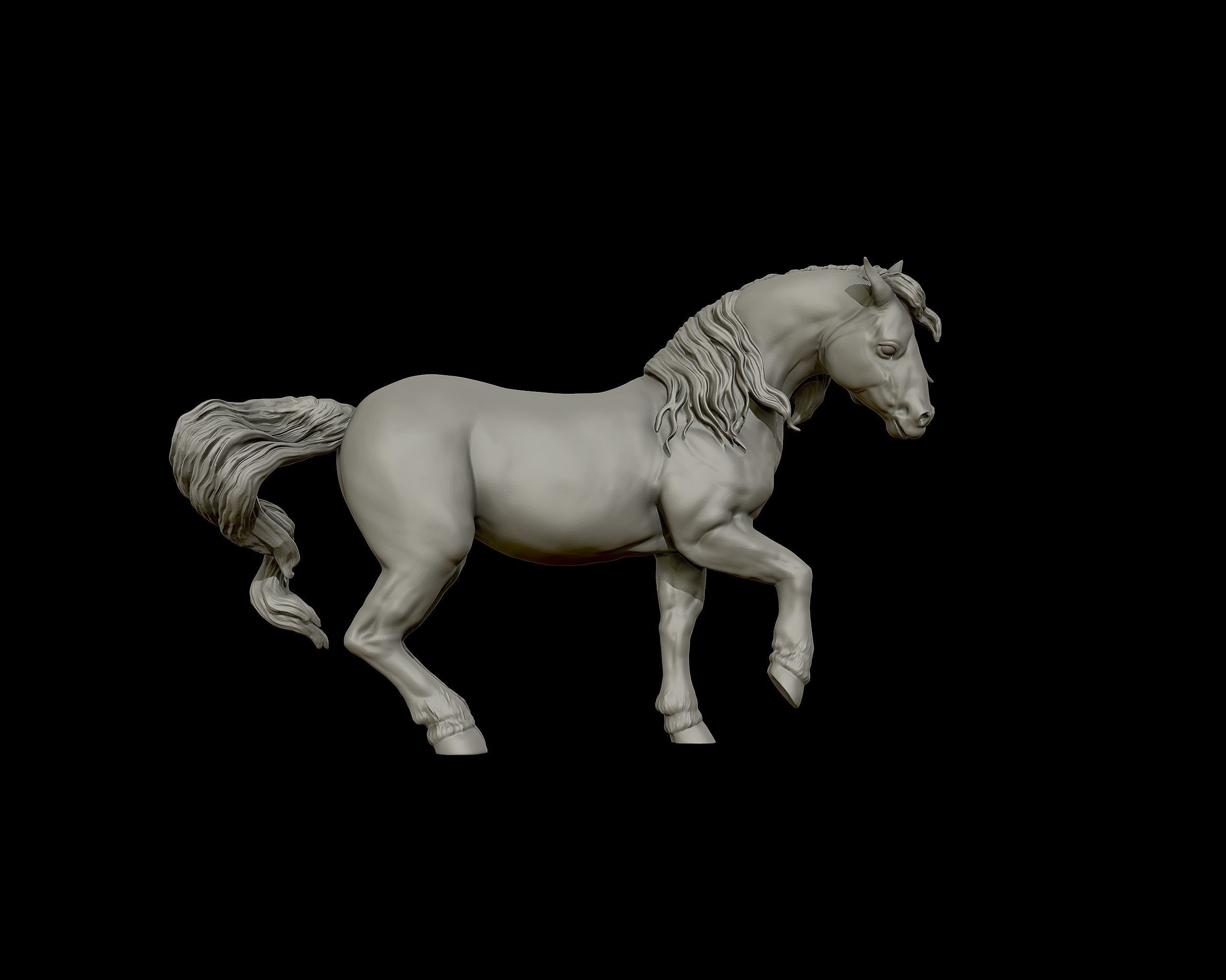 Draft horse  model 3D print model_19