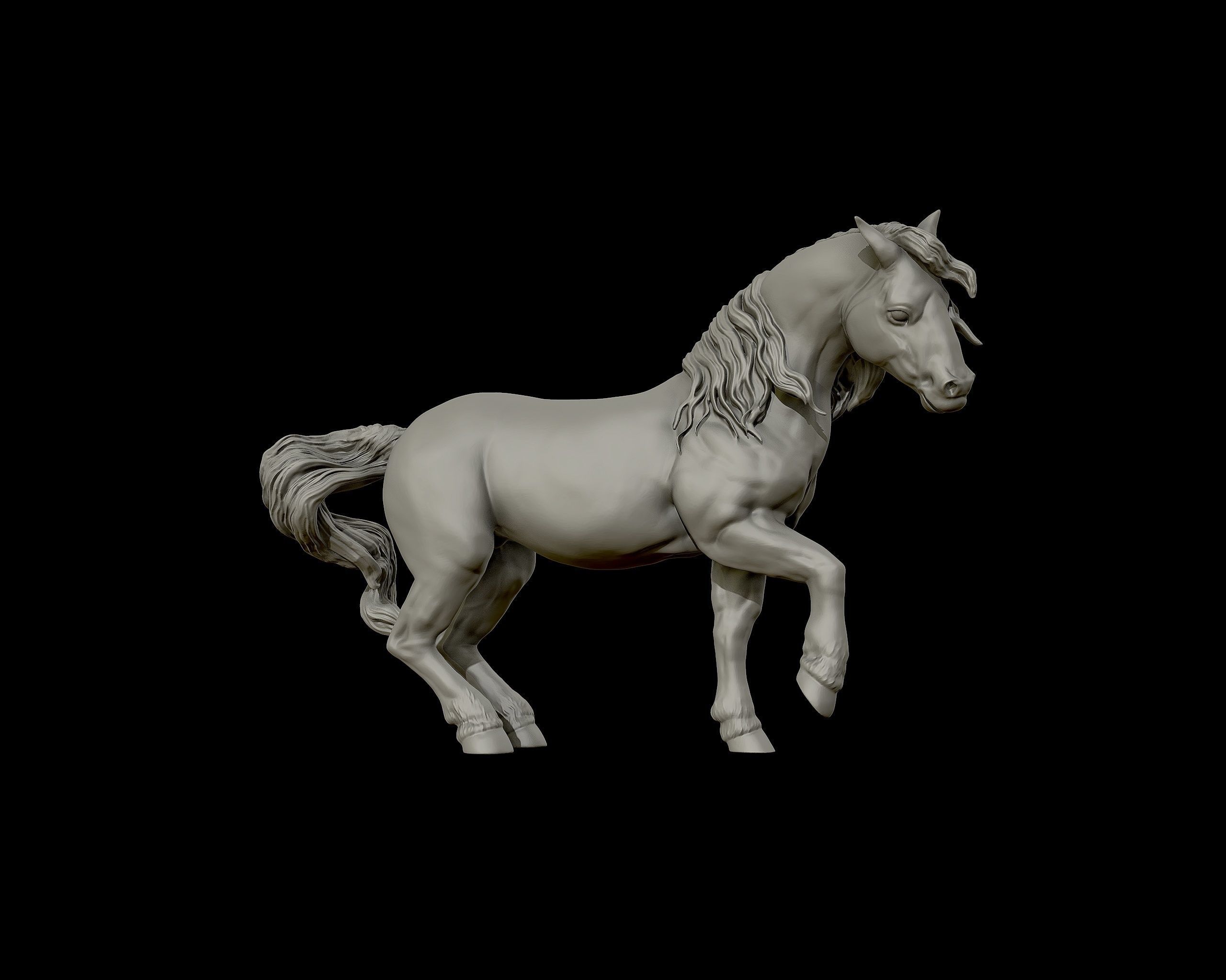 Draft horse  model 3D print model_20