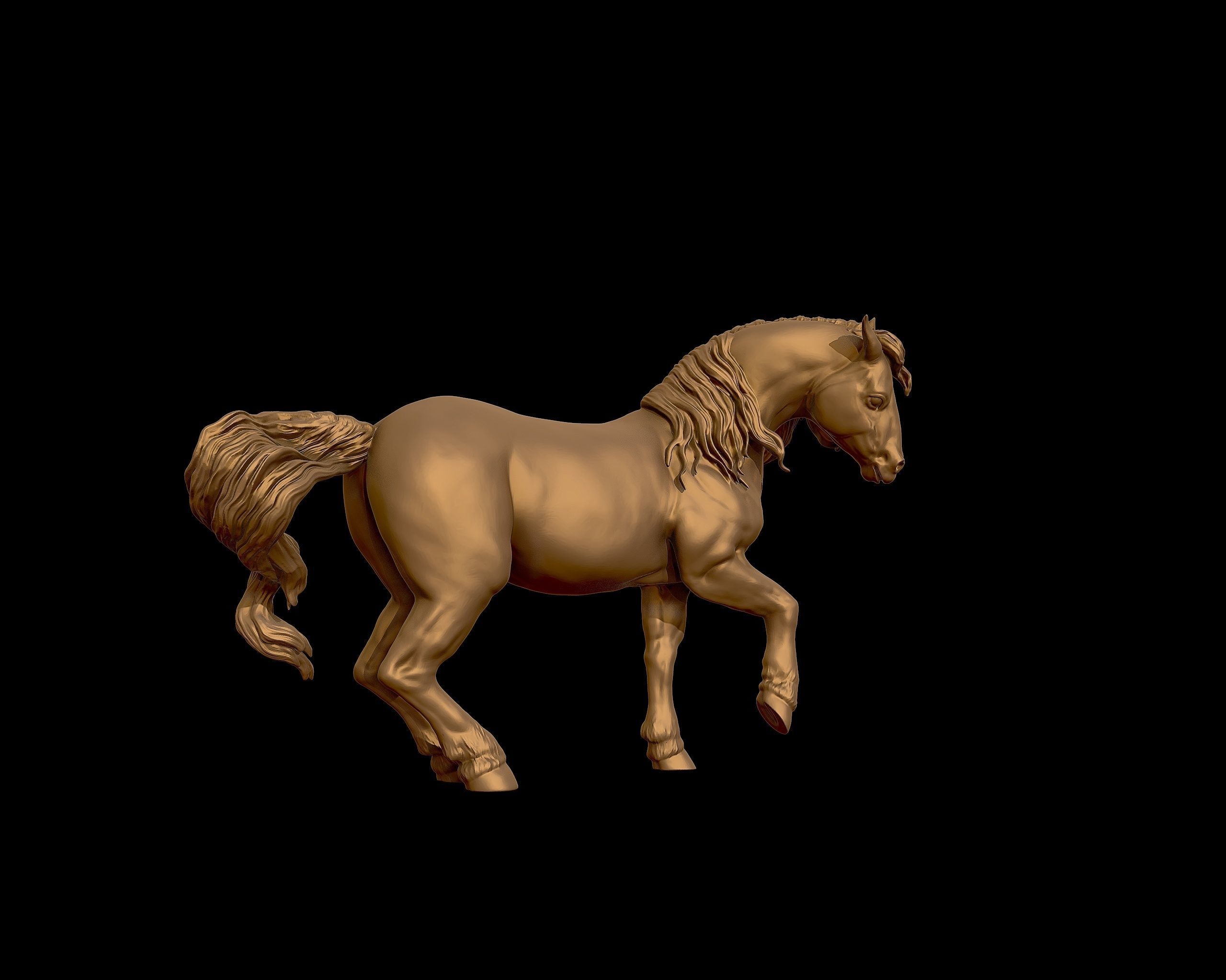 Draft horse  model 3D print model_29