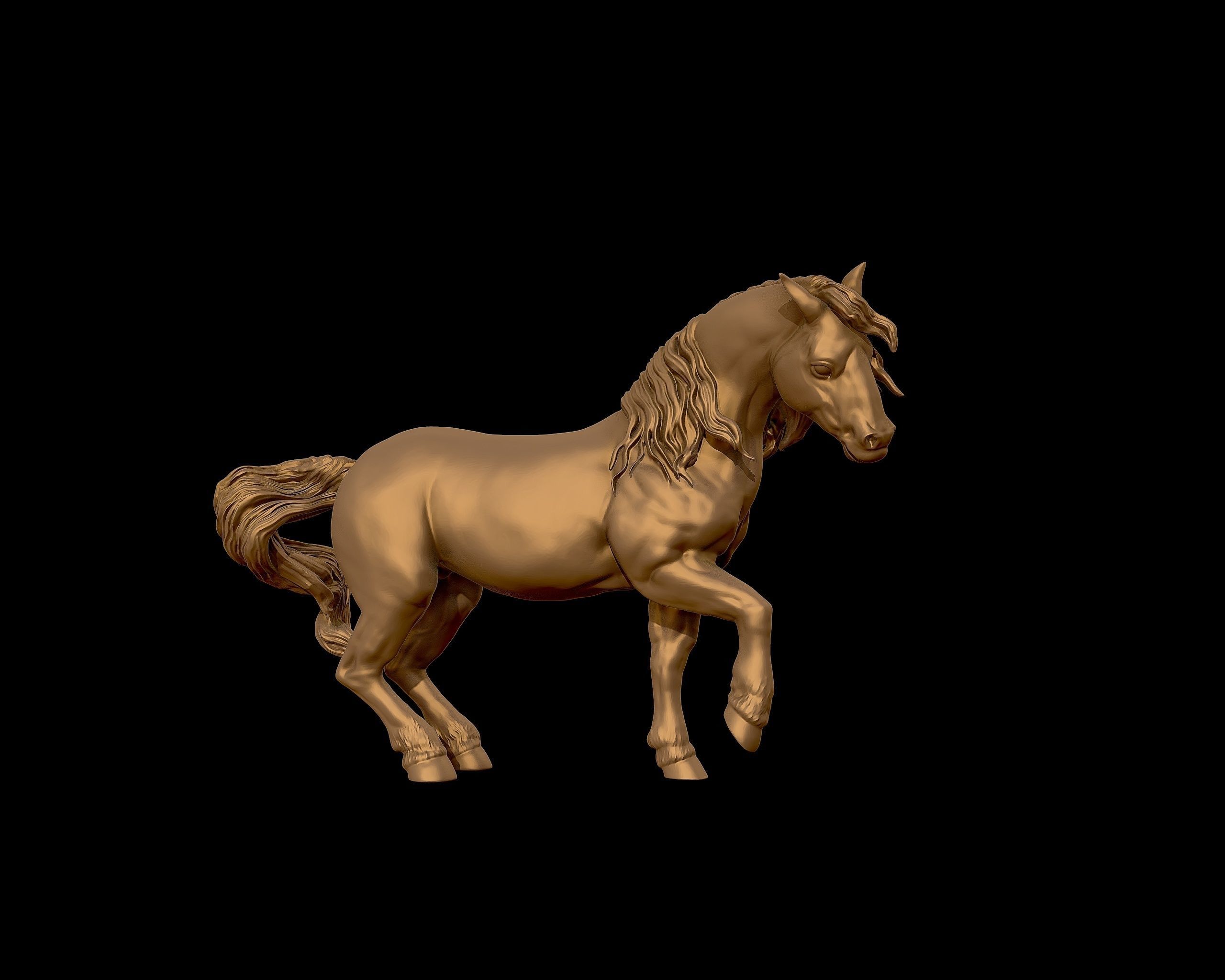 Draft horse  model 3D print model_27
