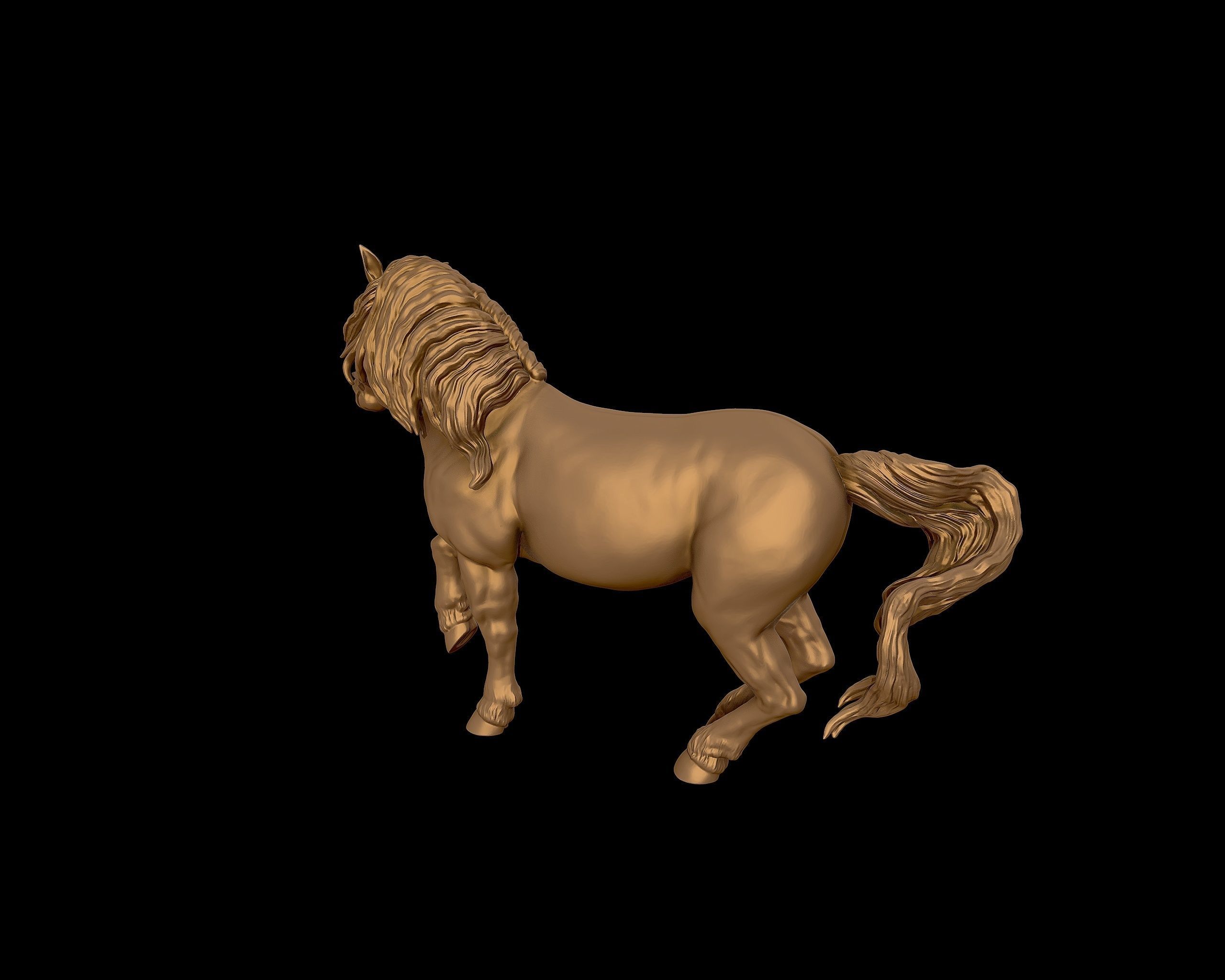 Draft horse  model 3D print model_30