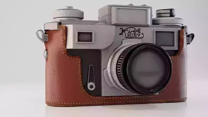 Vintage Camera KIEV4A PBR Game Ready VR  AR  low-poly  3d model
