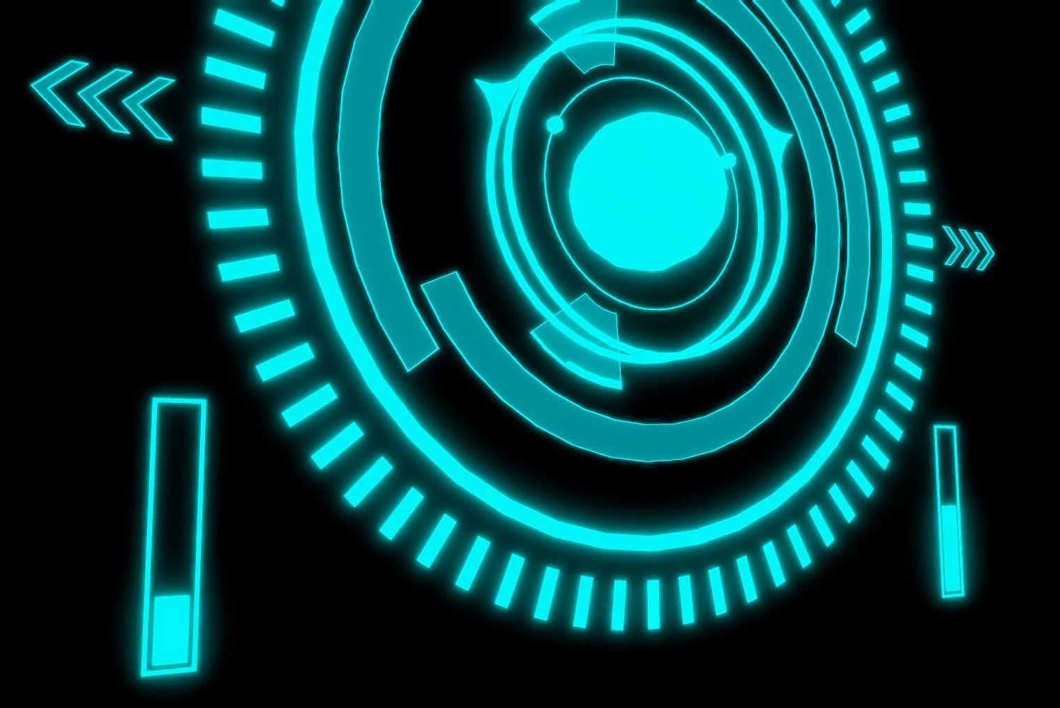 Sci-fi HUD Screen Animated Low-poly 3D model_2