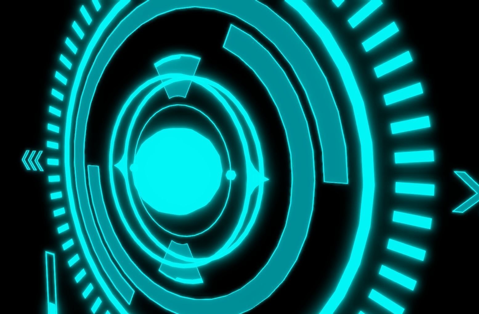 Sci-fi HUD Screen Animated Low-poly 3D model_1