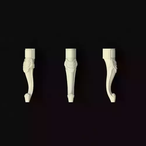 leg High quality 3d models for processing on a cnc machine
