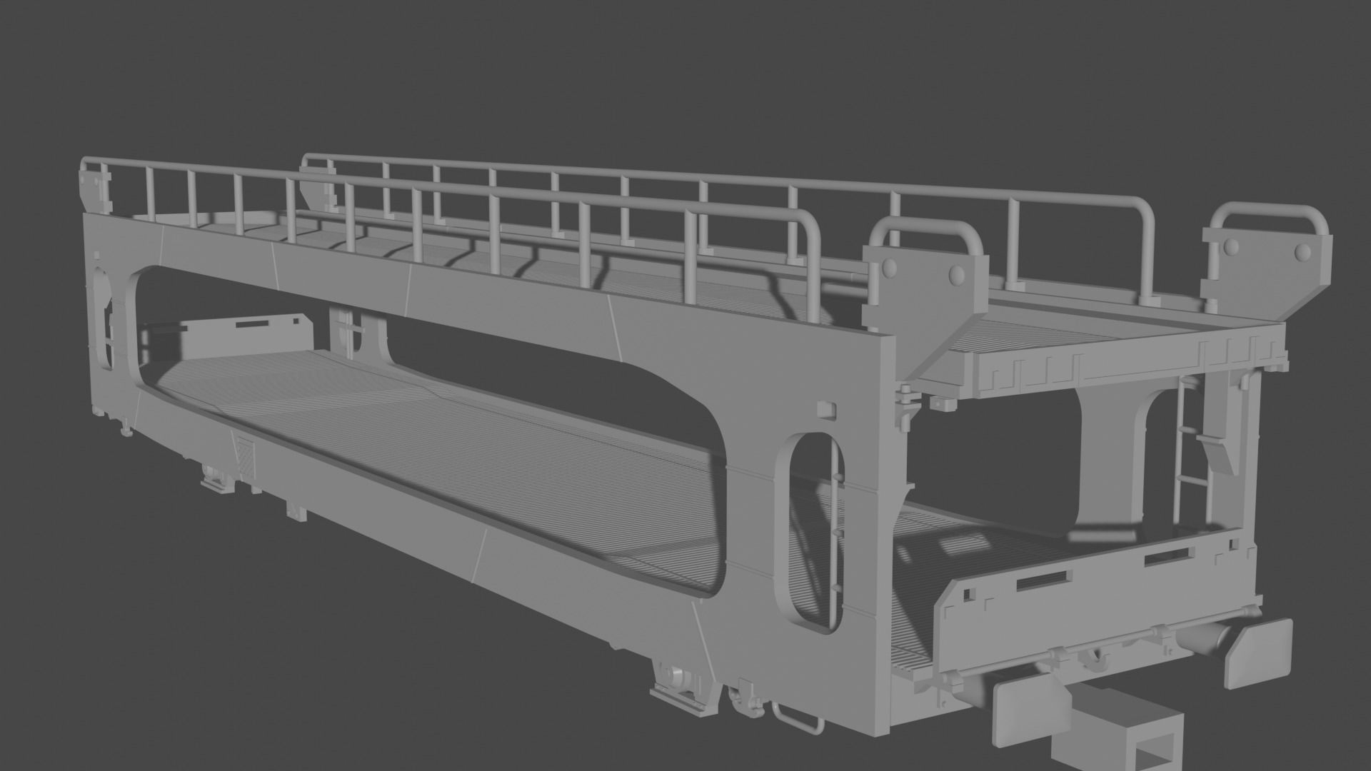 H0 1-87 scale TA 260 car carrying wagon 3D print model_1