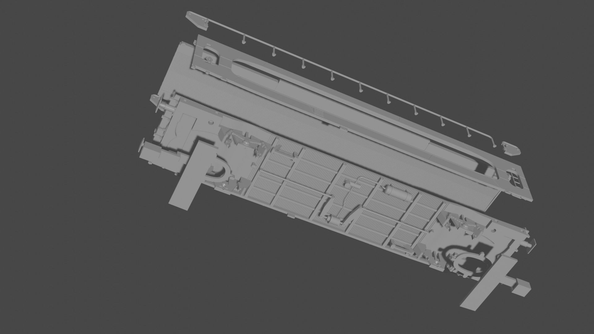 H0 1-87 scale TA 260 car carrying wagon 3D print model_11