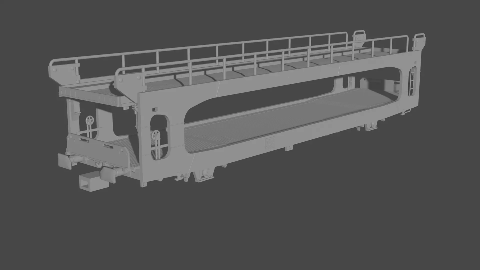 H0 1-87 scale TA 260 car carrying wagon 3D print model_0