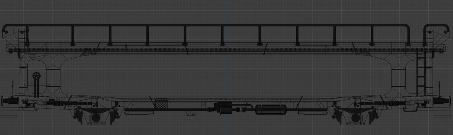 H0 1-87 scale TA 260 car carrying wagon 3D print model_3