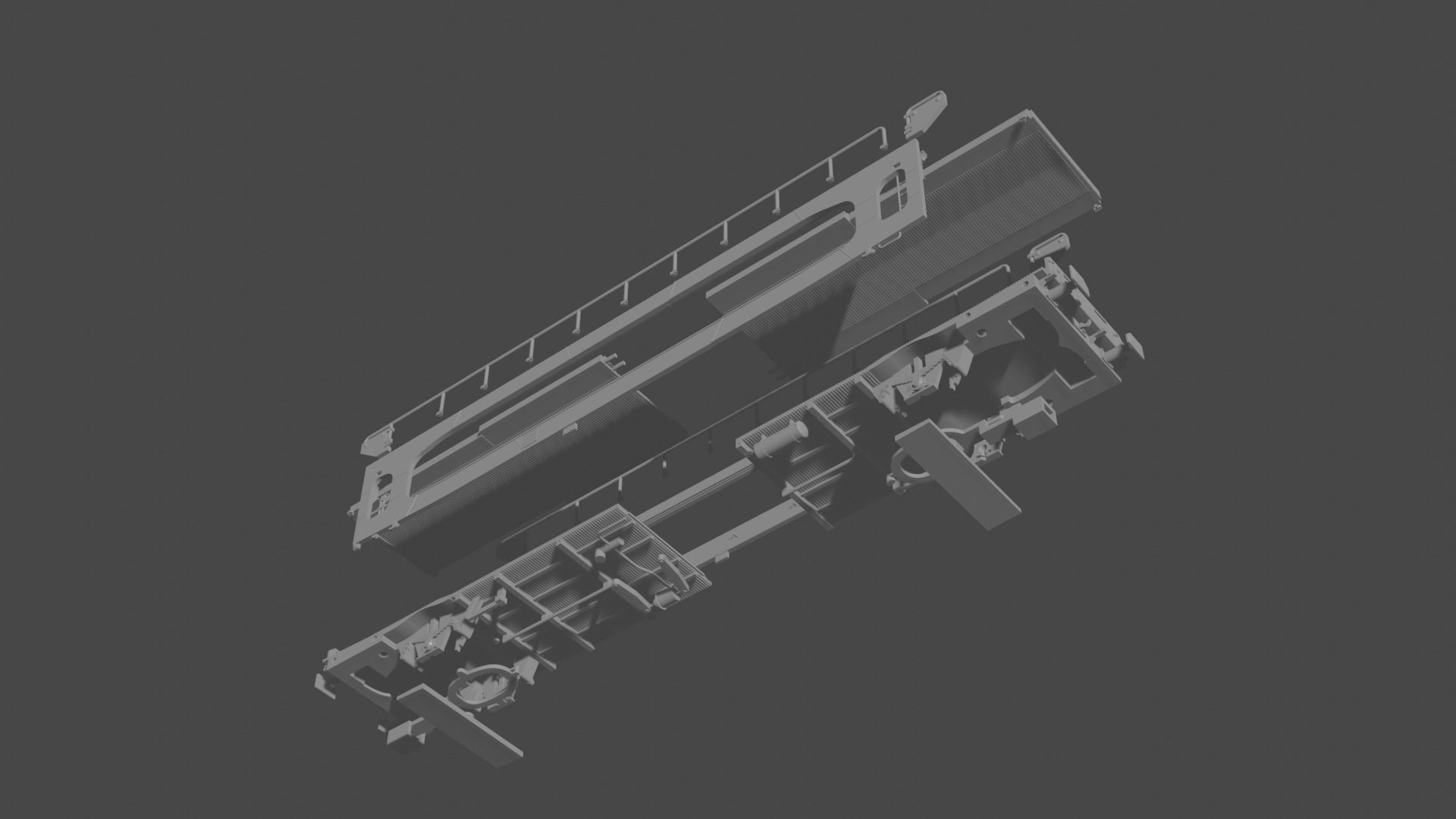 H0 1-87 scale TA 260 car carrying wagon 3D print model_9