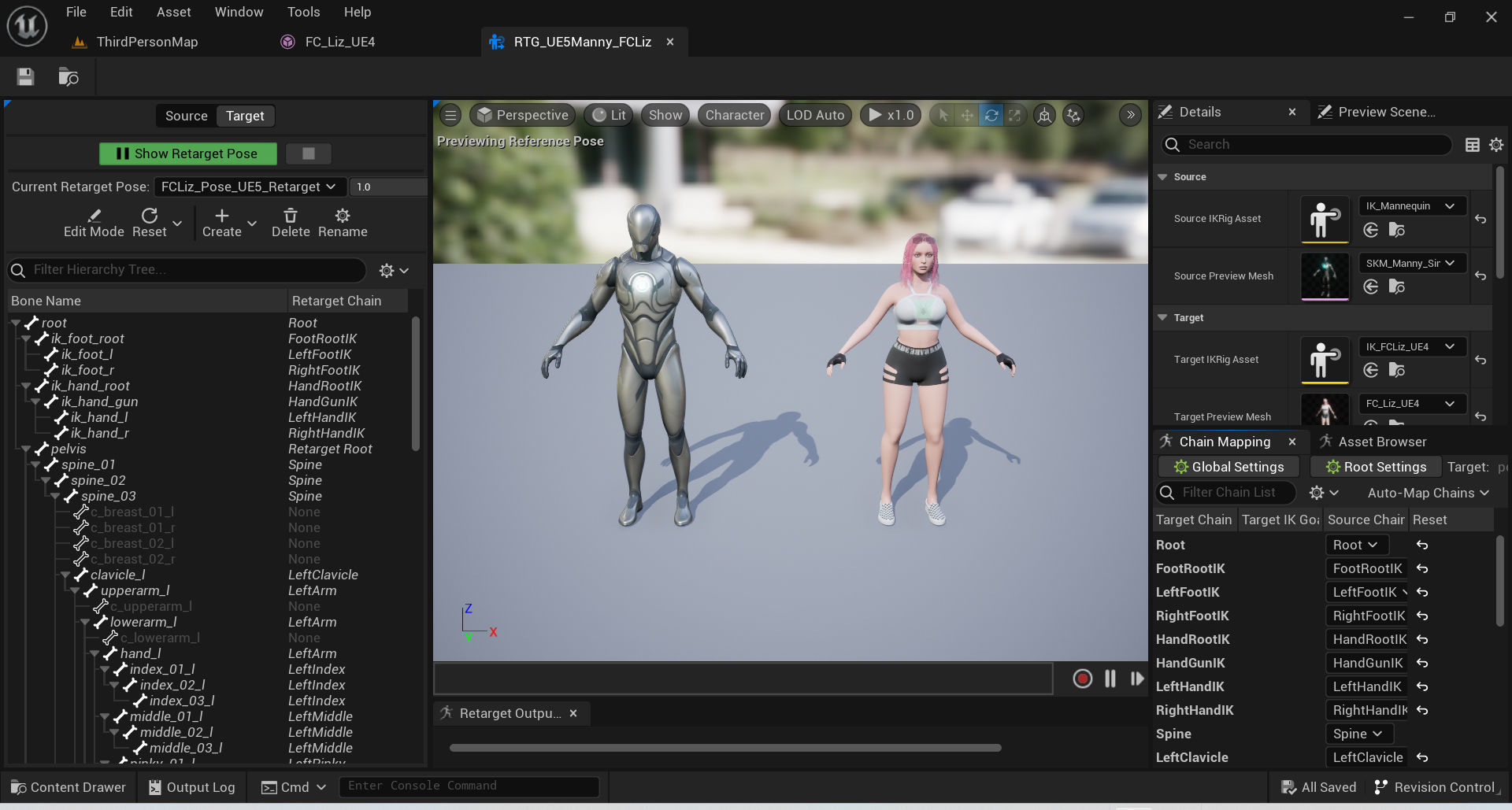 Liz - Female Character Base Mesh Version 1 Low-poly 3D model_14