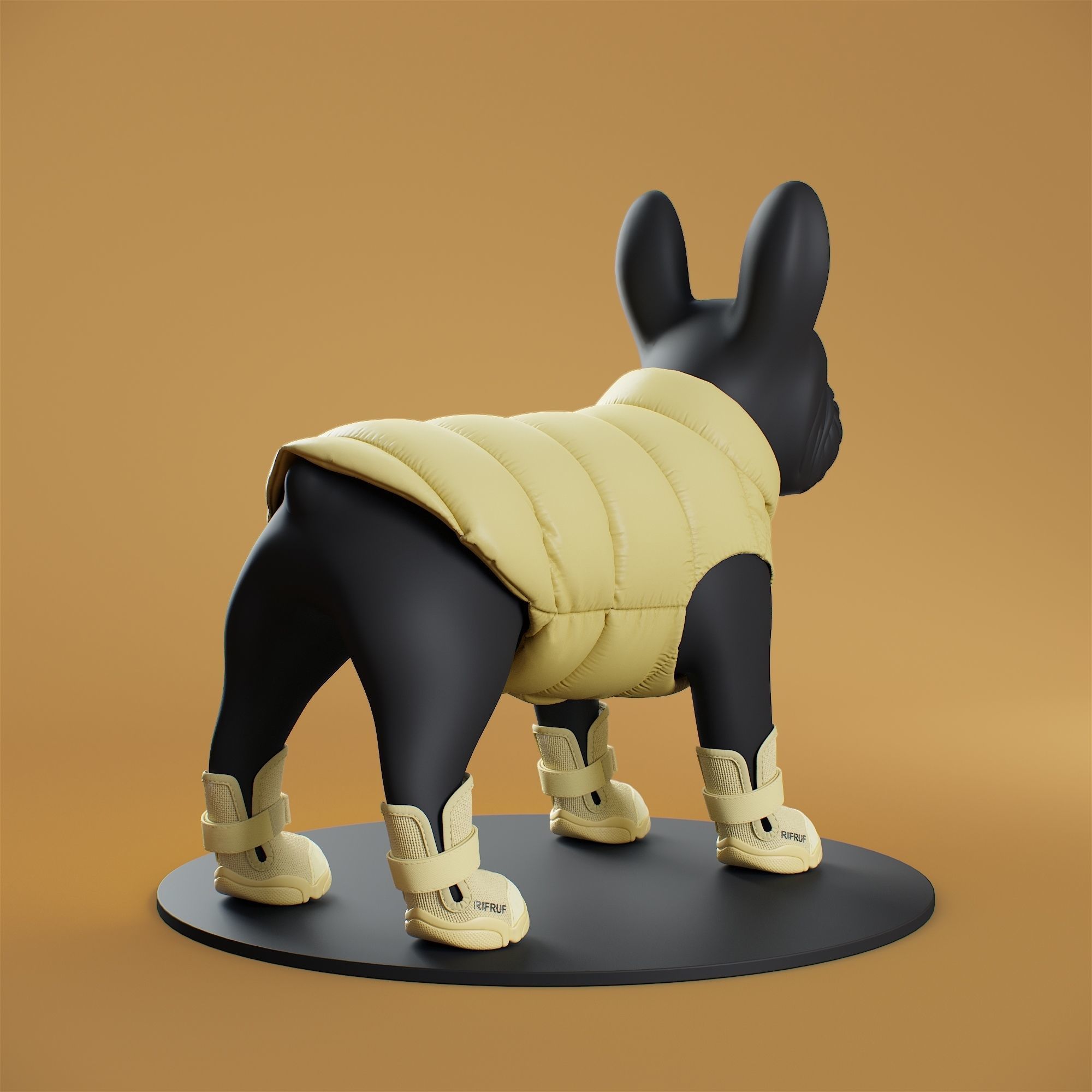 Mondog pet outfitters poldo dog couture with Rifruf Caesar 3D model_2