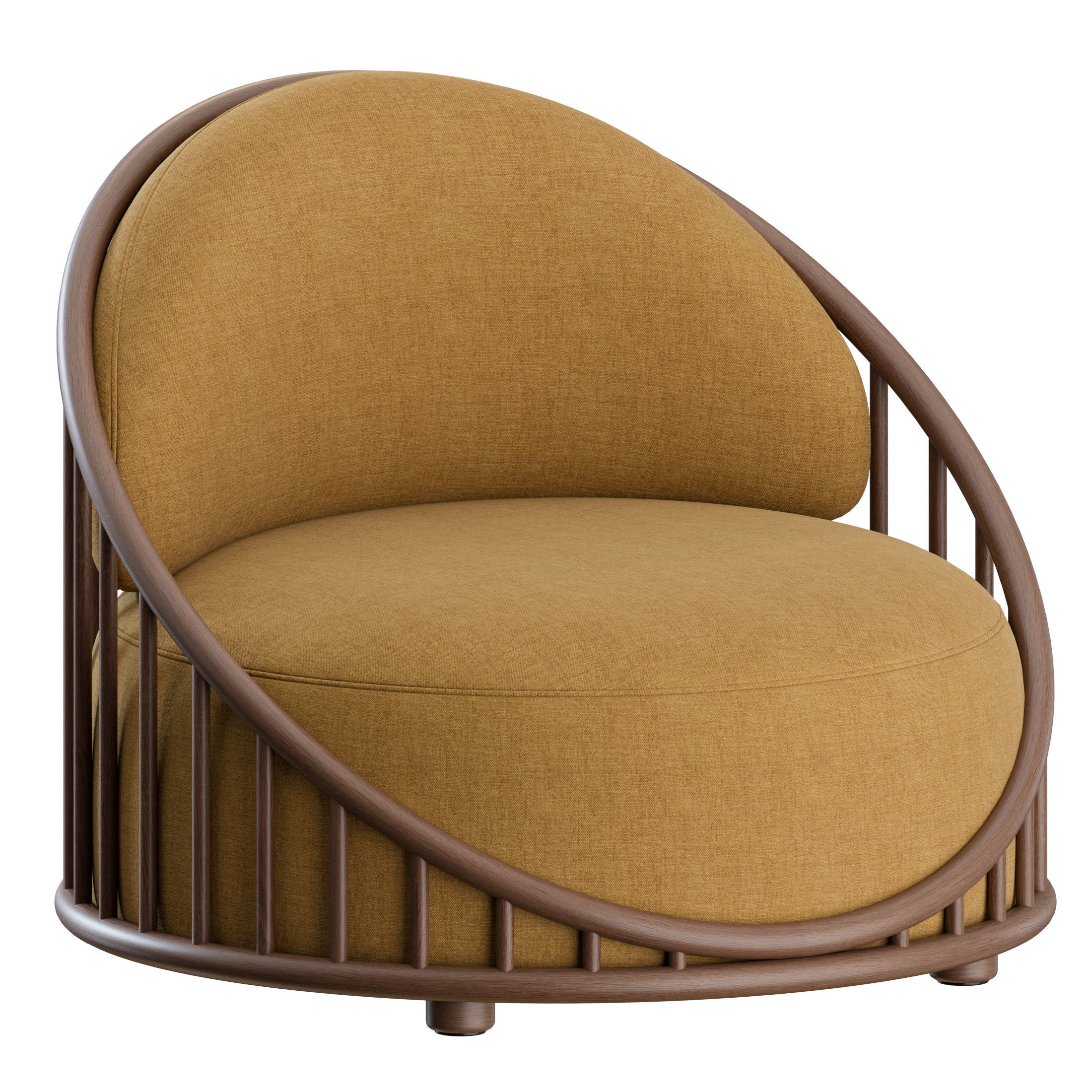 Cask Armchair by Expormim 3D model_4