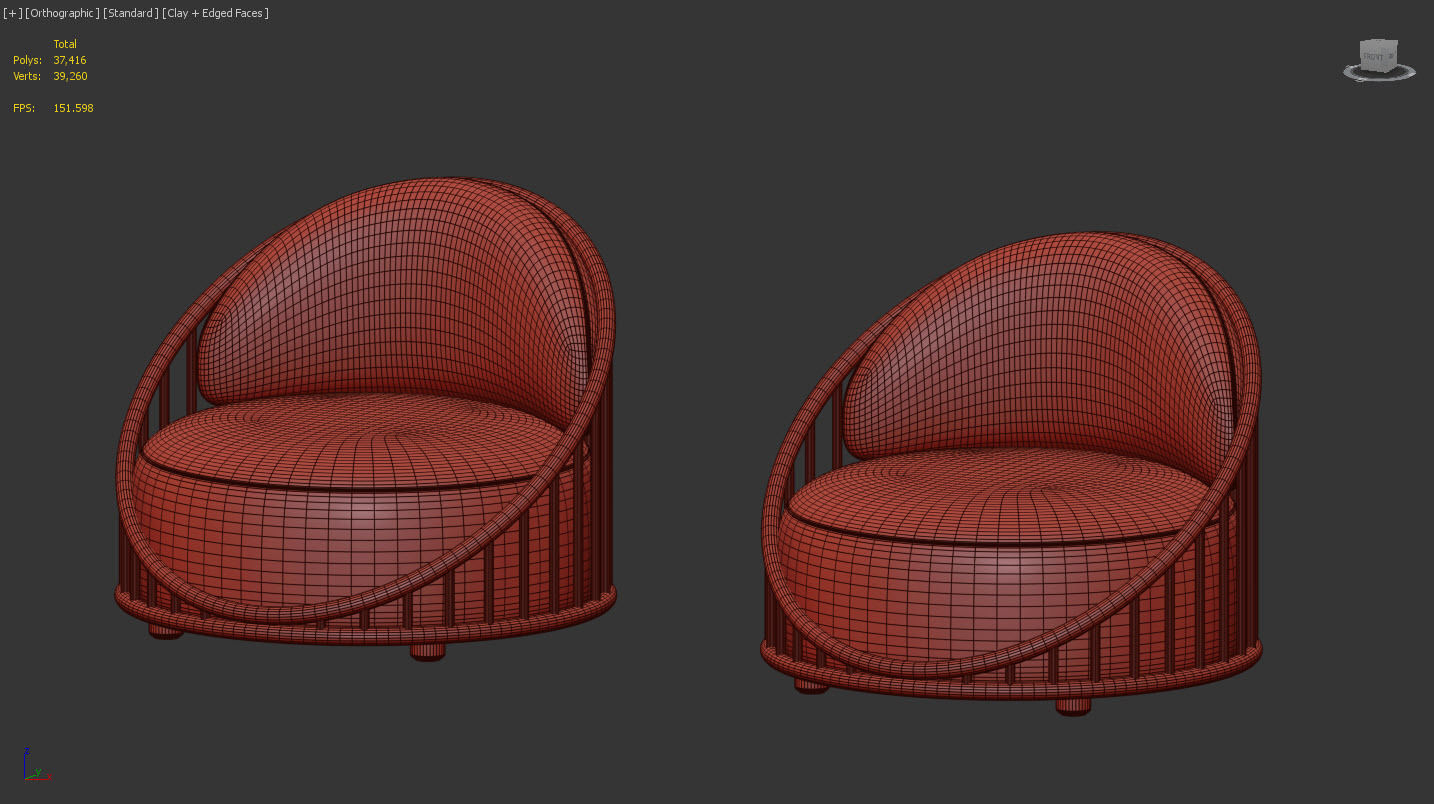 Cask Armchair by Expormim 3D model_11