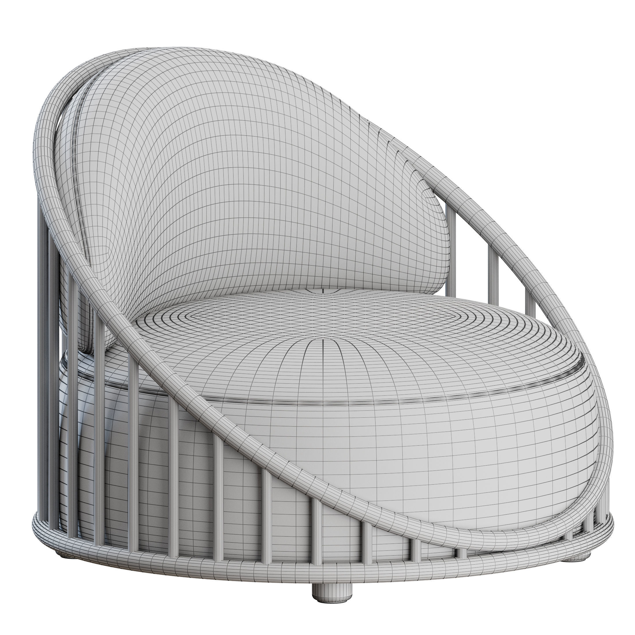 Cask Armchair by Expormim 3D model_3