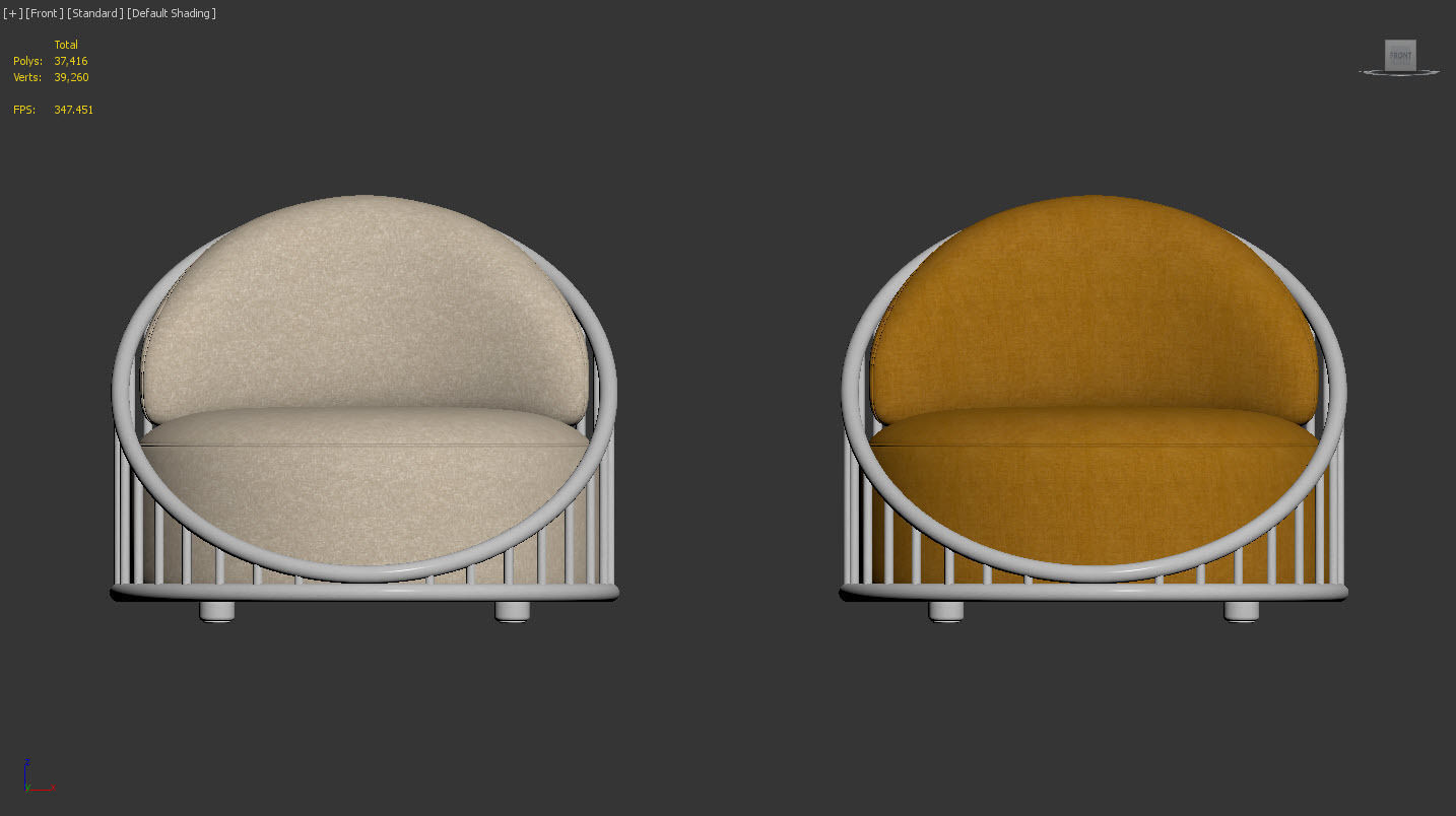 Cask Armchair by Expormim 3D model_7