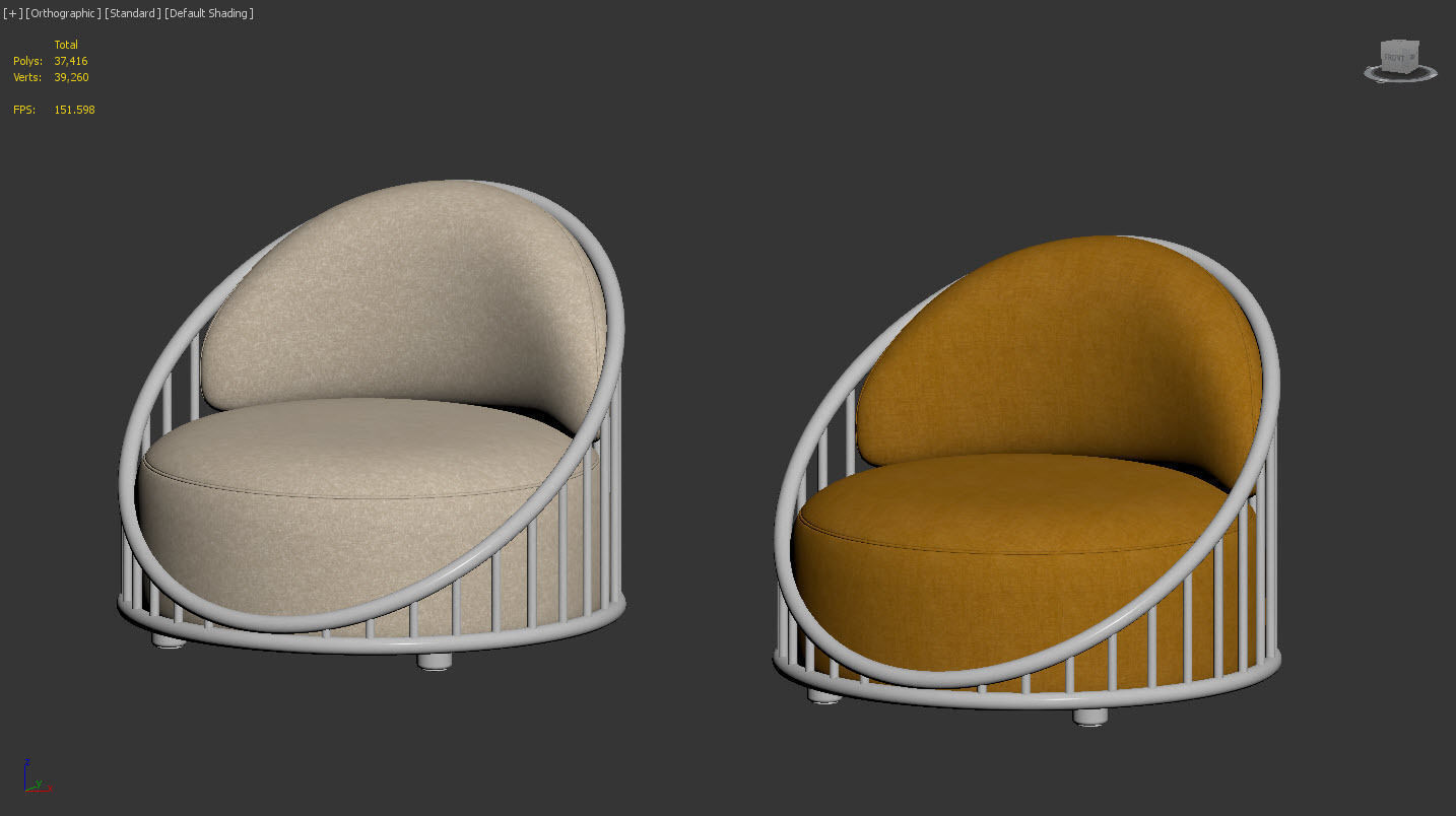 Cask Armchair by Expormim 3D model_9