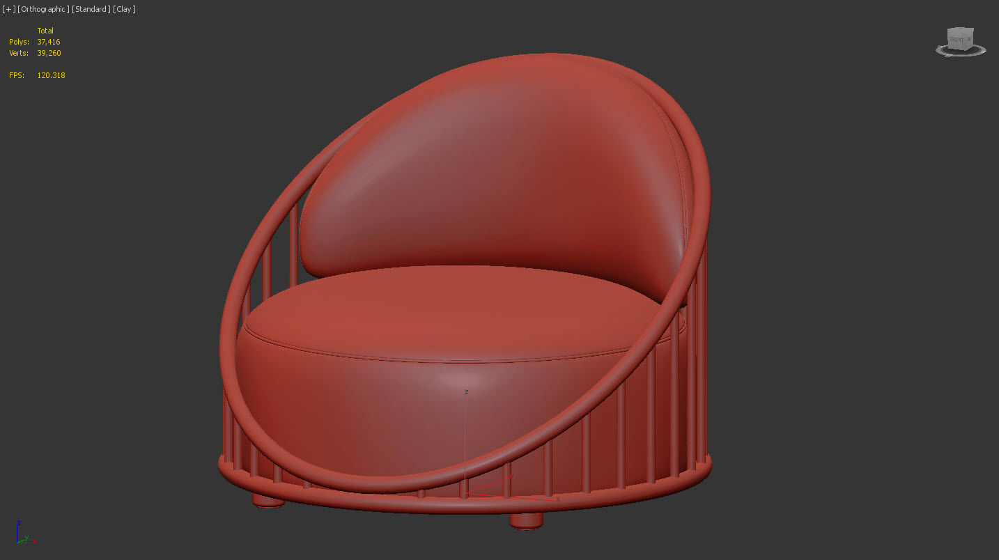 Cask Armchair by Expormim 3D model_12