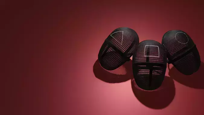 Squid Game Pink Soldiers Mask 