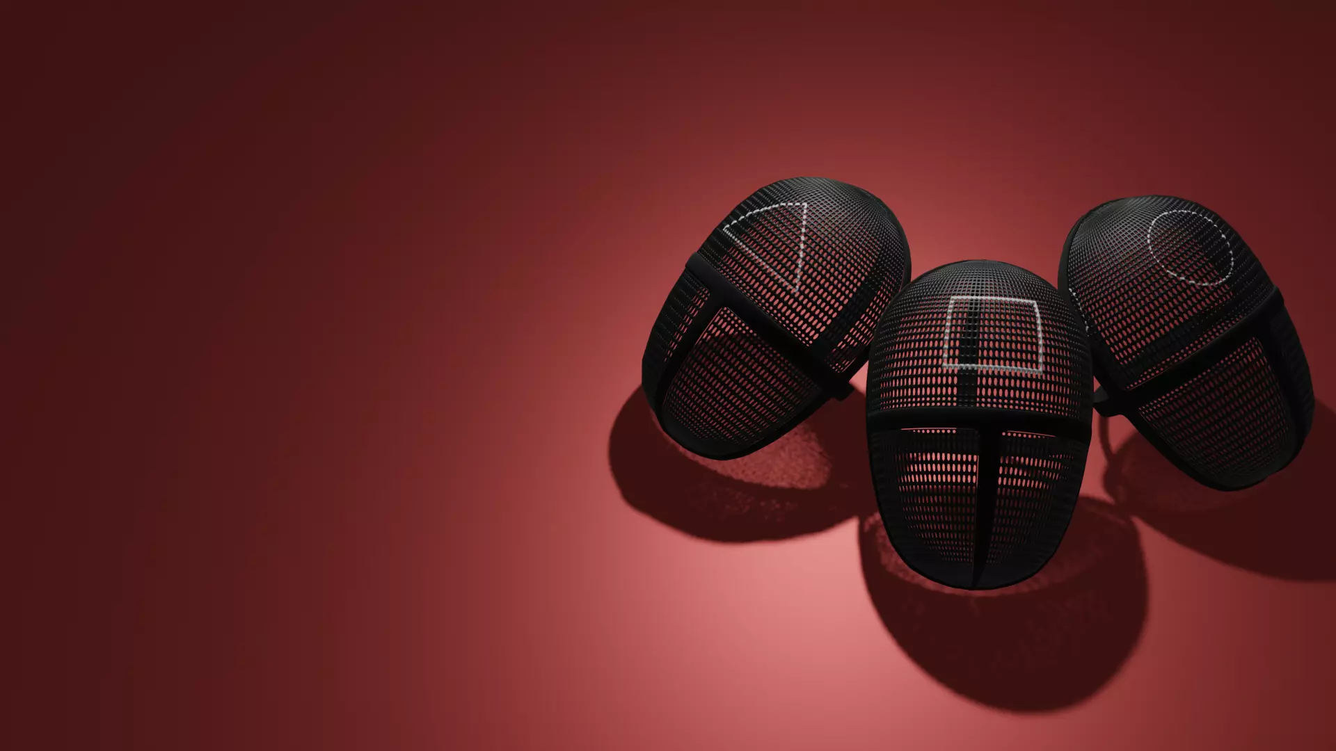 Squid Game Pink Soldiers Mask 3D print model_0