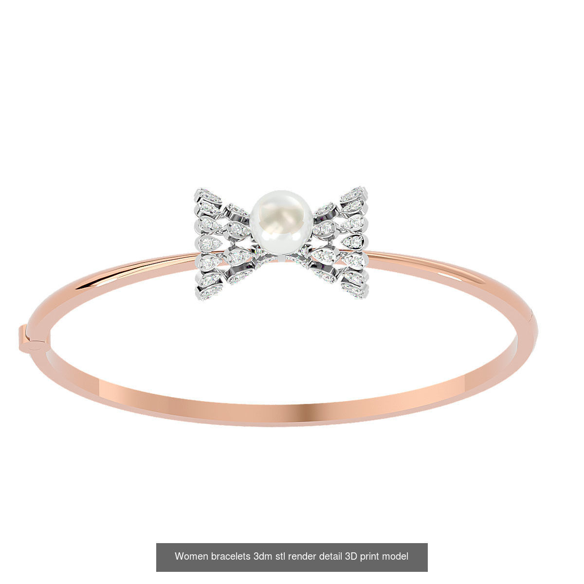 50 High Jewelry Diamond Bracelets 3dm stl renders details  3D Model Collection_23