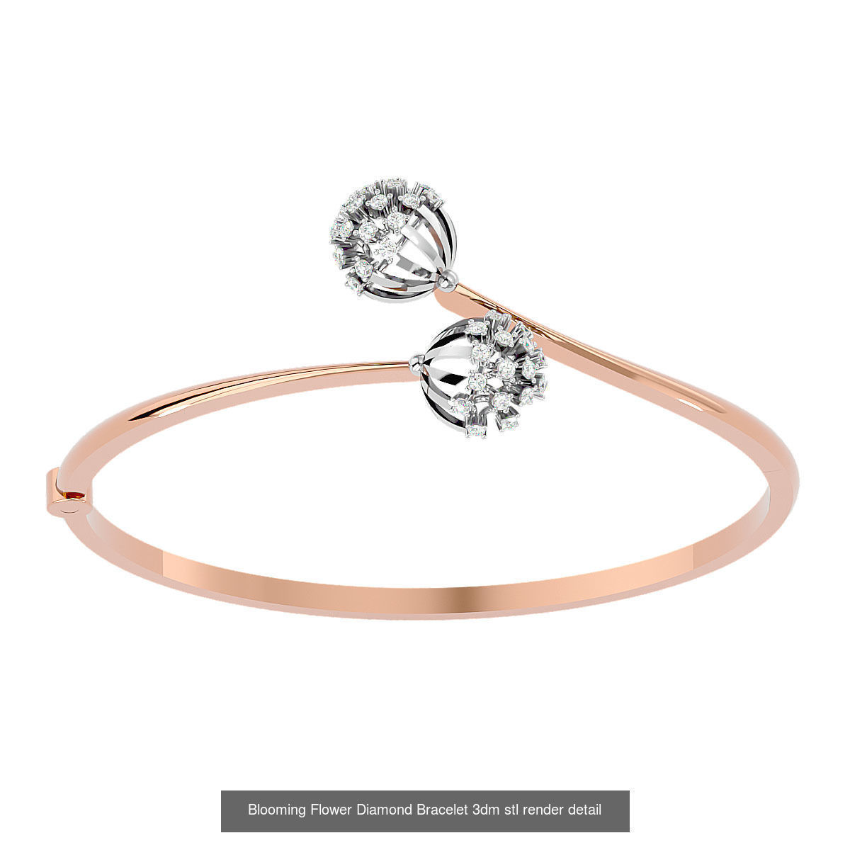 50 High Jewelry Diamond Bracelets 3dm stl renders details  3D Model Collection_24