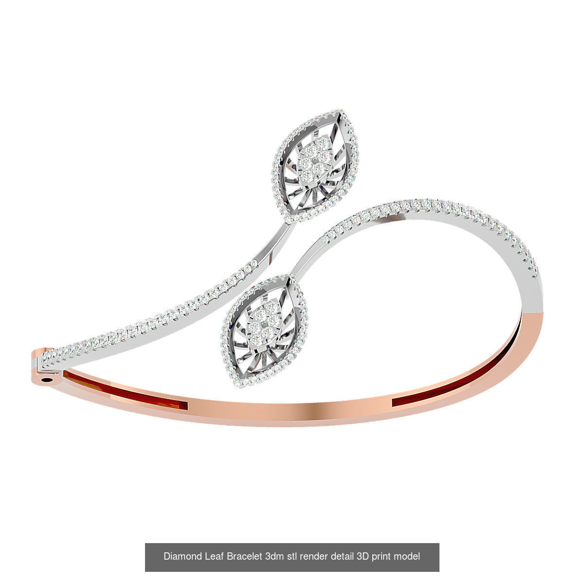 50 High Jewelry Diamond Bracelets 3dm stl renders details  3D Model Collection_53