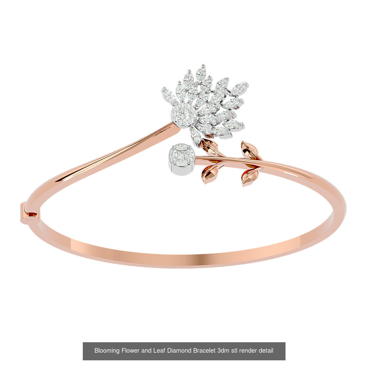 50 High Jewelry Diamond Bracelets 3dm stl renders details  3D Model Collection_36