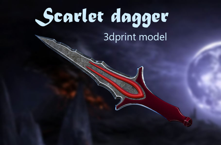 Scarlet dagger 3D print model
